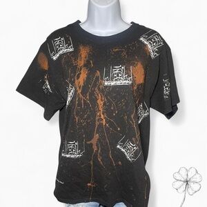 Black and Orange Halloween Graphic Men's T-Shirt